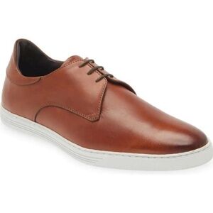 $350 - BRUNO MAGLI Gio Leather Plain Toe Derby in Cognac Size 12.